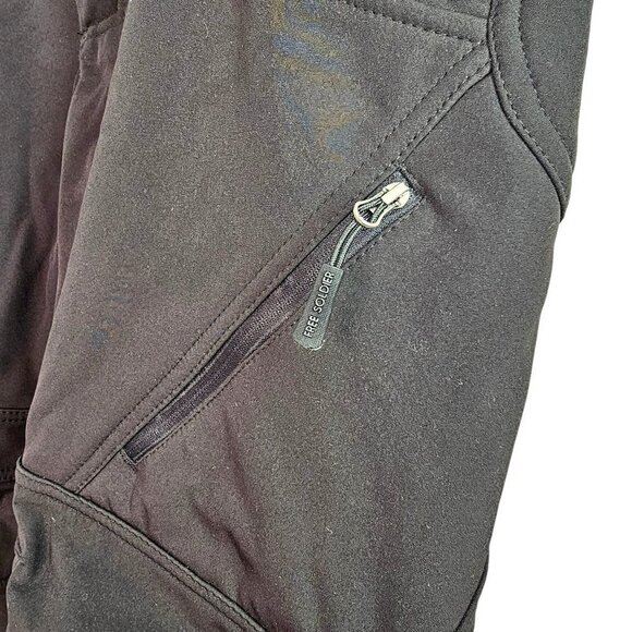 Free Soldier Repellent Softshell Fleece Lined Snowboarding Ski Pant Men 30 Black - Picture 5 of 12